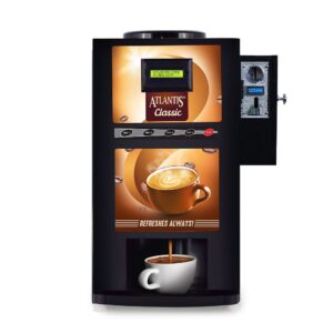 Atlantis Classic 3 Lane Tea and Coffee Vending Machine Coin Operated